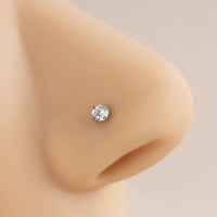 Thumbnail for Chic Cubic Zirconia Titanium Nose Piercing Nose Stud - ArtGalleryZen