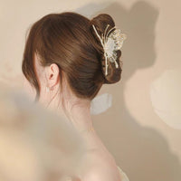 Thumbnail for Chic CZ Inlaid Butterfly Chignon Claw Clip Hair Clip - ArtGalleryZen