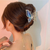 Thumbnail for Chic CZ Inlaid Butterfly Chignon Claw Clip Hair Clip - ArtGalleryZen
