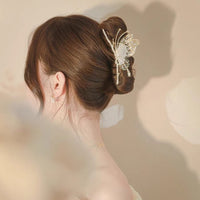 Thumbnail for Chic CZ Inlaid Butterfly Chignon Claw Clip Hair Clip - ArtGalleryZen
