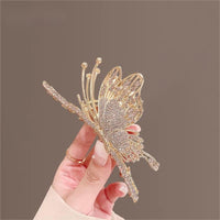 Thumbnail for Chic CZ Inlaid Butterfly Chignon Claw Clip Hair Clip - ArtGalleryZen