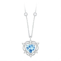 Thumbnail for Chic CZ Inlaid Crystal Heart Necklace - ArtGalleryZen