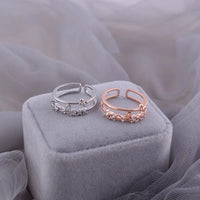 Thumbnail for Chic CZ Inlaid Duo Butterfly Ring - ArtGalleryZen