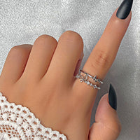 Thumbnail for Chic CZ Inlaid Duo Butterfly Ring - ArtGalleryZen