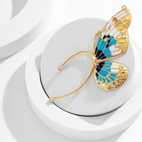 Thumbnail for Chic CZ Inlaid Enamel Butterfly Ear Wrap Earring - ArtGalleryZen