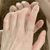 Thumbnail for Chic CZ Inlaid Enamel Butterfly Open Ring - ArtGalleryZen