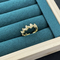 Thumbnail for Chic CZ Inlaid Enamel Butterfly Open Ring