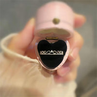 Thumbnail for Chic CZ Inlaid Stackable Pink Crystal Ring - ArtGalleryZen