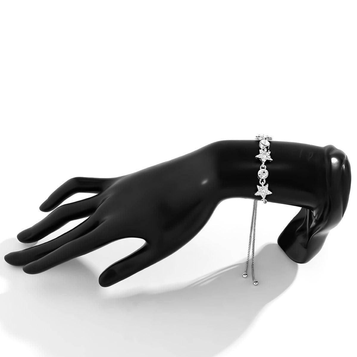Chic CZ Inlaid Star Bracelet - ArtGalleryZen