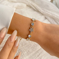 Thumbnail for Chic CZ Inlaid Star Bracelet - ArtGalleryZen