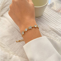 Thumbnail for Chic CZ Inlaid Star Bracelet - ArtGalleryZen