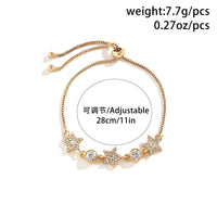 Thumbnail for Chic CZ Inlaid Star Bracelet - ArtGalleryZen