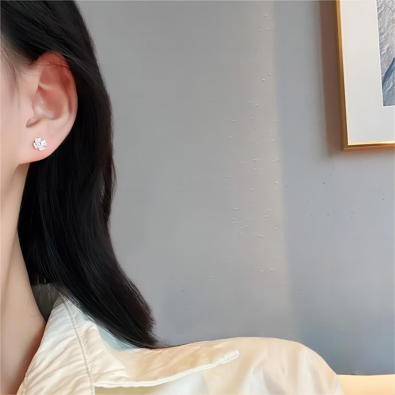 Chic CZ Inlaid Transformable Floral Dangle Stud Earrings - ArtGalleryZen