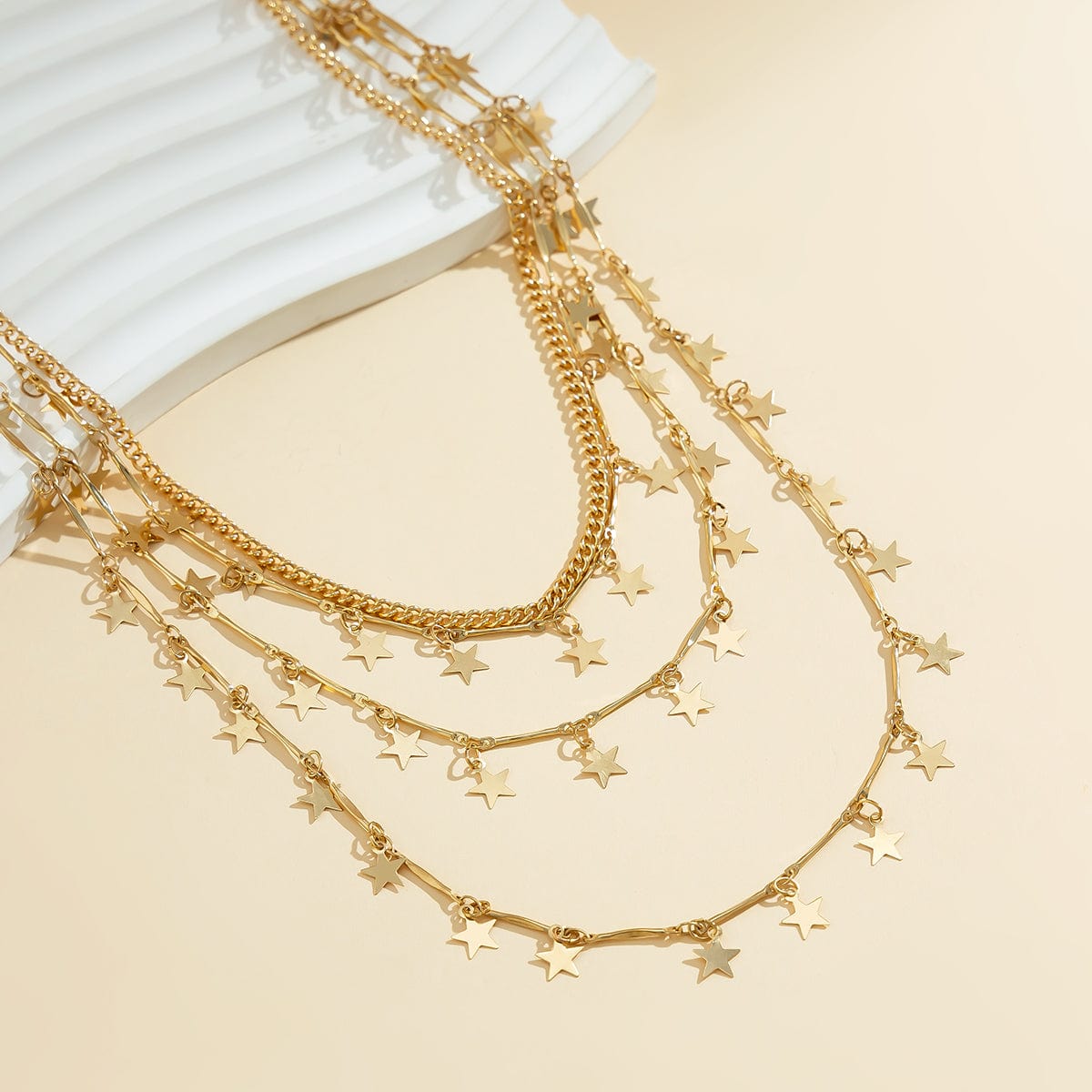 Chic Dainty Layered Shell Butterfly Star Tassel Waist Chain