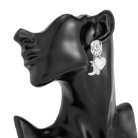 Thumbnail for Chic Dangling Cowboy Hat Boot Heart Star Earrings - ArtGalleryZen