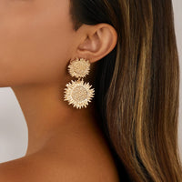 Thumbnail for Chic Duo Sunflower Dangle Earrings - ArtGalleryZen