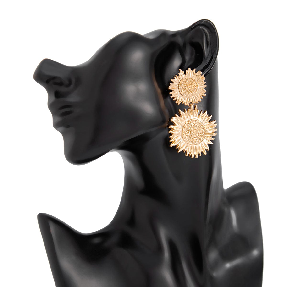 Chic Duo Sunflower Dangle Earrings - ArtGalleryZen