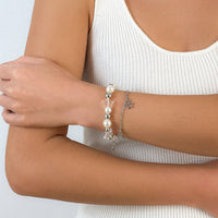 Thumbnail for Chic Elegant Layered Star Tassel Pearl Chain Bracelet