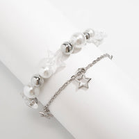 Thumbnail for Chic Elegant Layered Star Tassel Pearl Chain Bracelet