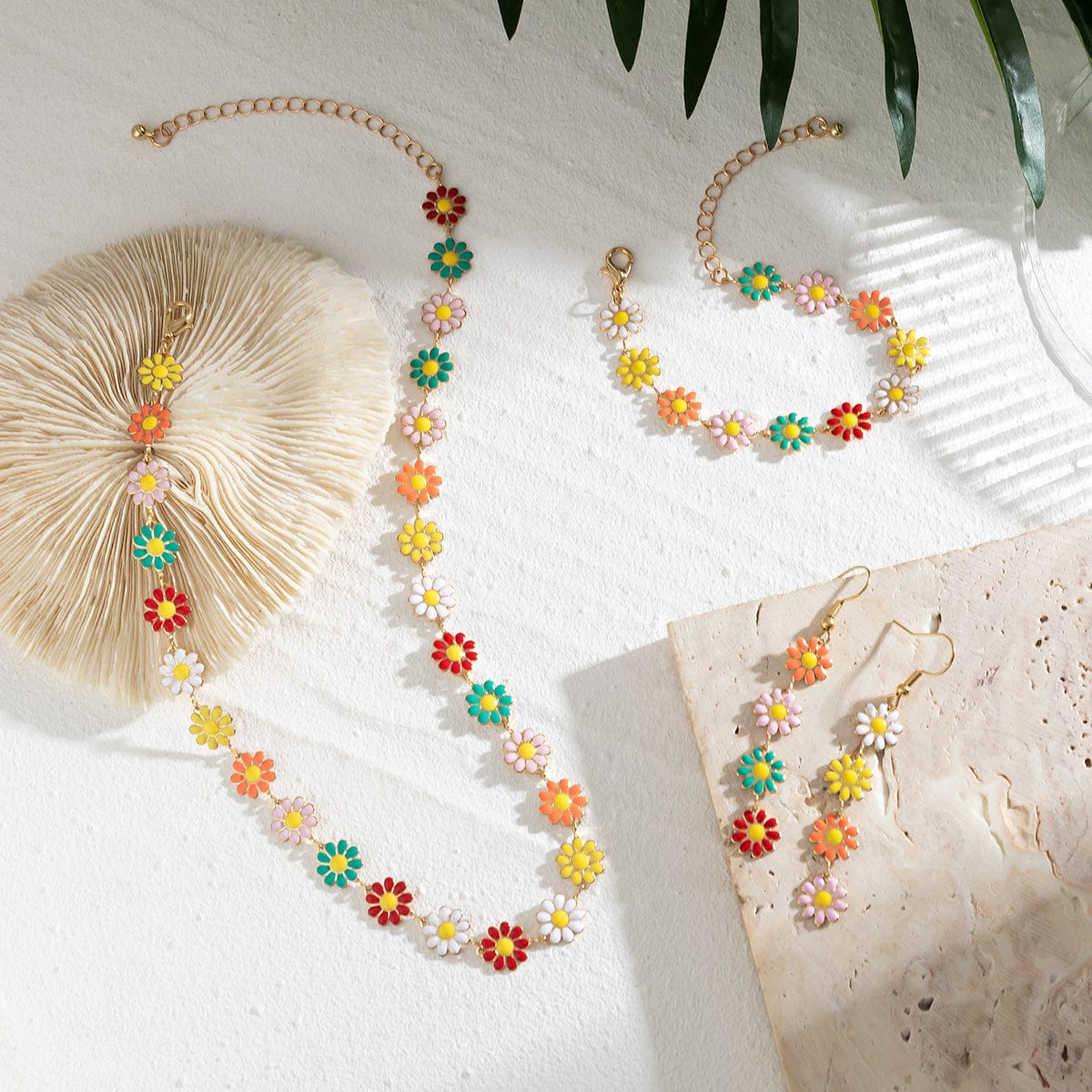 Mvidsy 120 Pcs Spring Floral Themed Flower Charms, Assorted Gold Enamel  Pendants for DIY Necklace Bracelet Earrings Making Supplies Mot