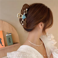 Thumbnail for Chic Enamel Strawberry Heart Hair Claw Clip - ArtGalleryZen