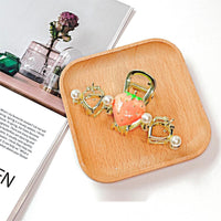 Thumbnail for Chic Enamel Strawberry Heart Hair Claw Clip - ArtGalleryZen