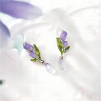 Thumbnail for Chic Enamel Tulip Dangle Earrings - ArtGalleryZen