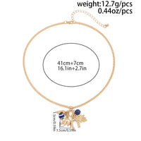 Thumbnail for Chic Evil Eye Elephant Lucky Horseshoe Pendant Cable Chain Necklace - ArtGalleryZen