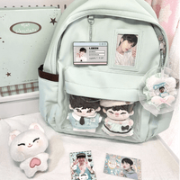 Thumbnail for Chic Expression Mint Chocolate Kpop Fan Display Backpack - ArtGalleryZen