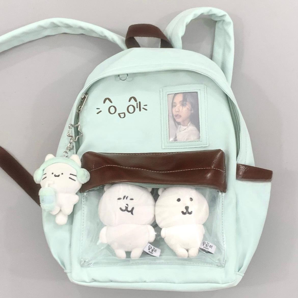Chic Expression Mint Chocolate Kpop Fan Display Backpack - ArtGalleryZen
