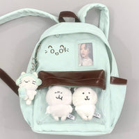 Thumbnail for Chic Expression Mint Chocolate Kpop Fan Display Backpack - ArtGalleryZen