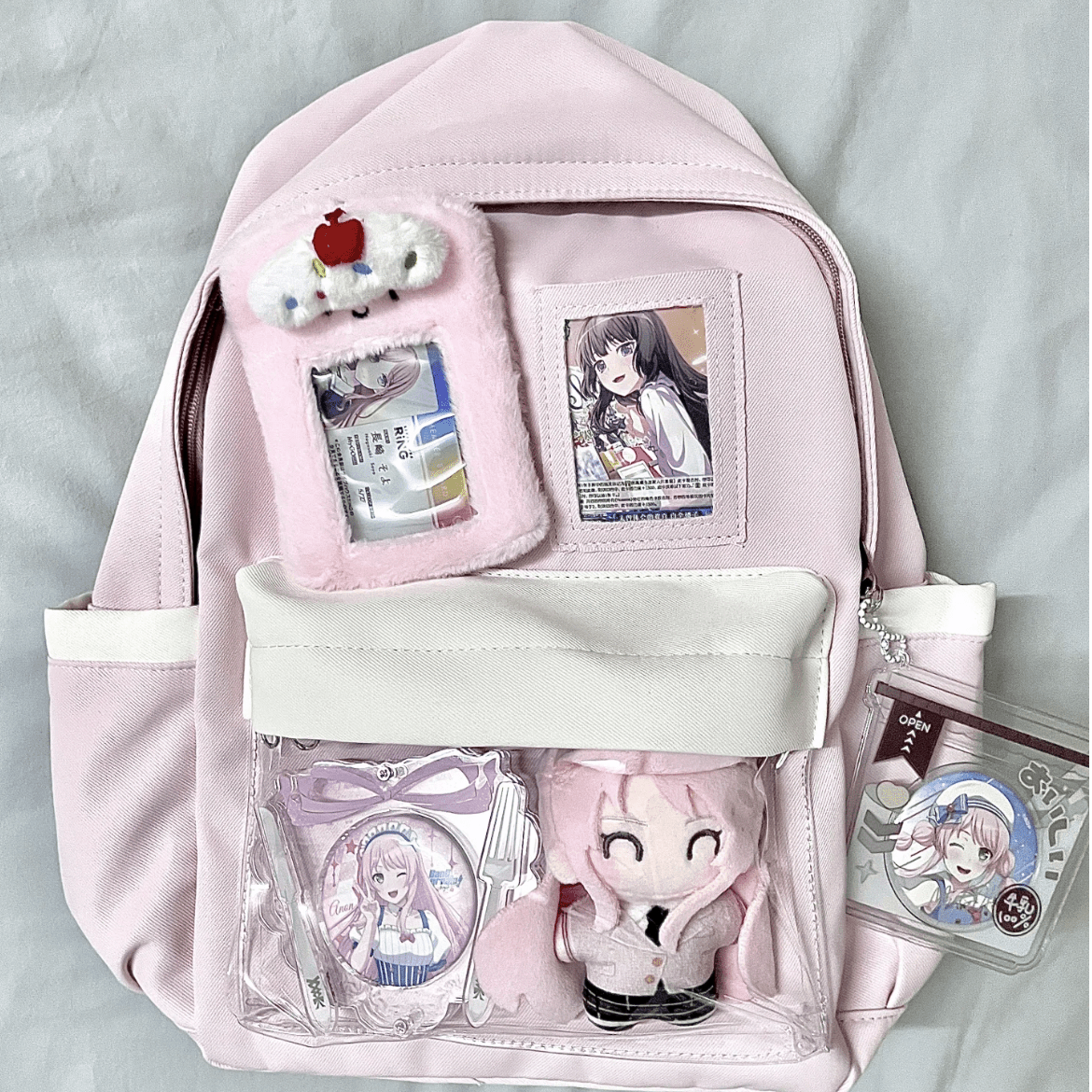 Chic Expression Mint Chocolate Kpop Fan Display Backpack - ArtGalleryZen
