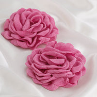 Thumbnail for Chic Fabric Rose Flower Stud Earrings - ArtGalleryZen