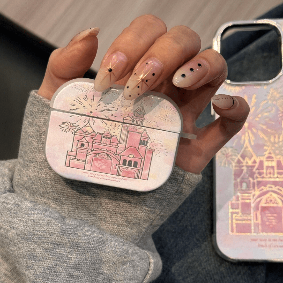 Chic Firework Castle AirPods Earphone Case