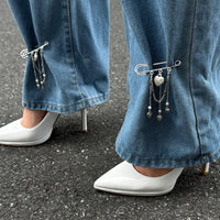 Thumbnail for Chic Floral Heart Tassel Trouser Pin - ArtGalleryZen