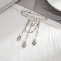 Thumbnail for Chic Floral Heart Tassel Trouser Pin - ArtGalleryZen