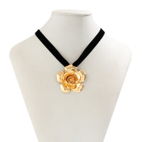 Thumbnail for Chic Flower Velvet Fabric Choker Necklace - ArtGalleryZen