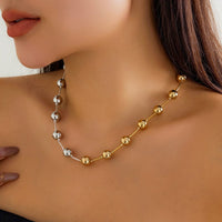 Thumbnail for Chic Gold Silver Plated Ball Chain Necklace - ArtGalleryZen