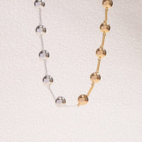 Thumbnail for Chic Gold Silver Plated Ball Chain Necklace - ArtGalleryZen