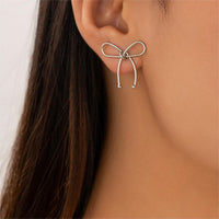 Thumbnail for Chic Gold Silver Plated Bowknot Earrings