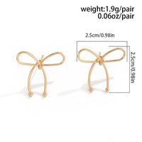 Thumbnail for Chic Gold Silver Plated Bowknot Earrings