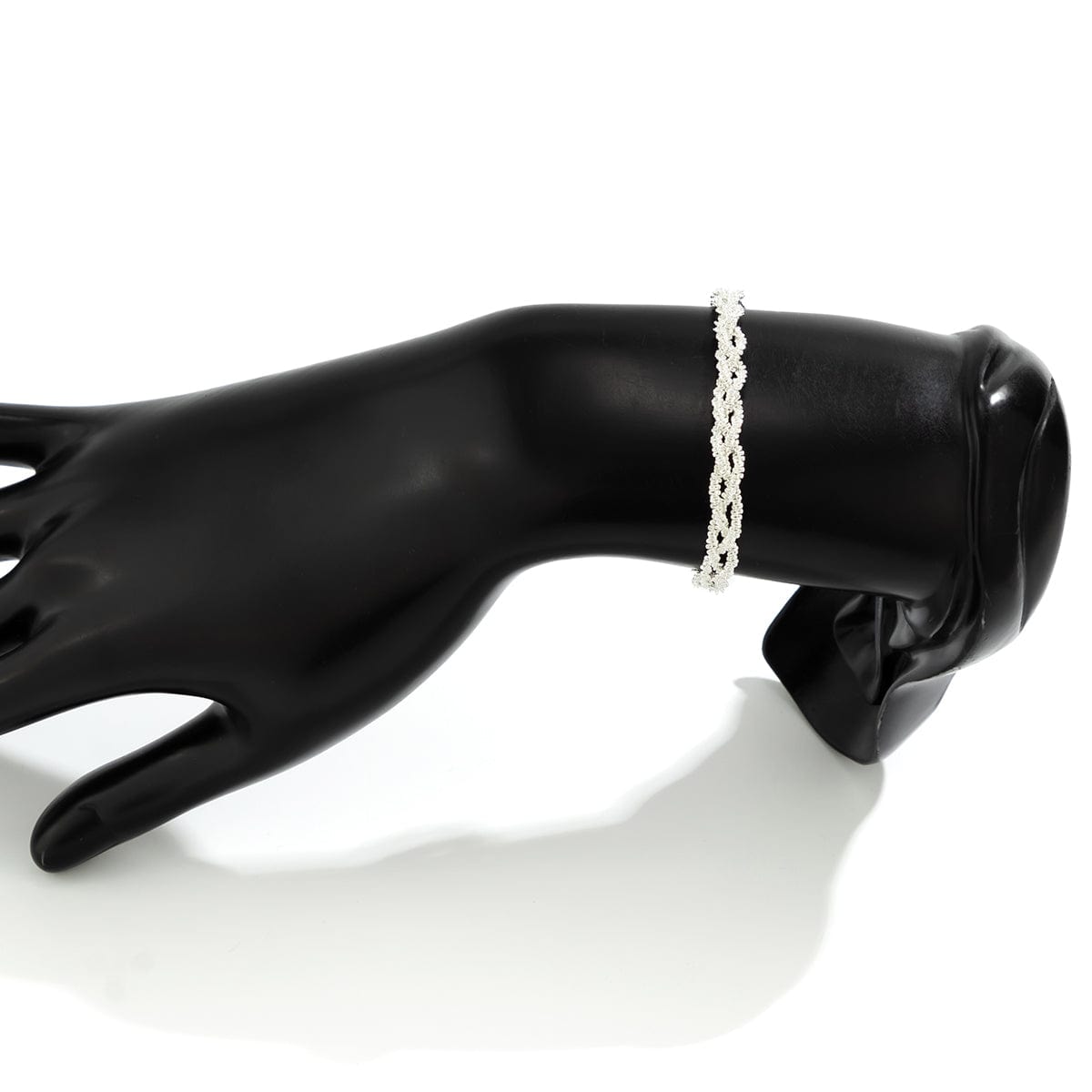 Chic Gold Silver Plated Braided Chain Bracelet - ArtGalleryZen