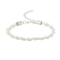 Thumbnail for Chic Gold Silver Plated Braided Chain Bracelet - ArtGalleryZen