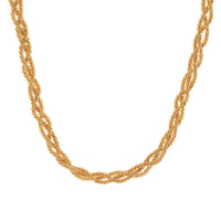 Thumbnail for Chic Gold Silver Plated Braided Chain Necklace - ArtGalleryZen