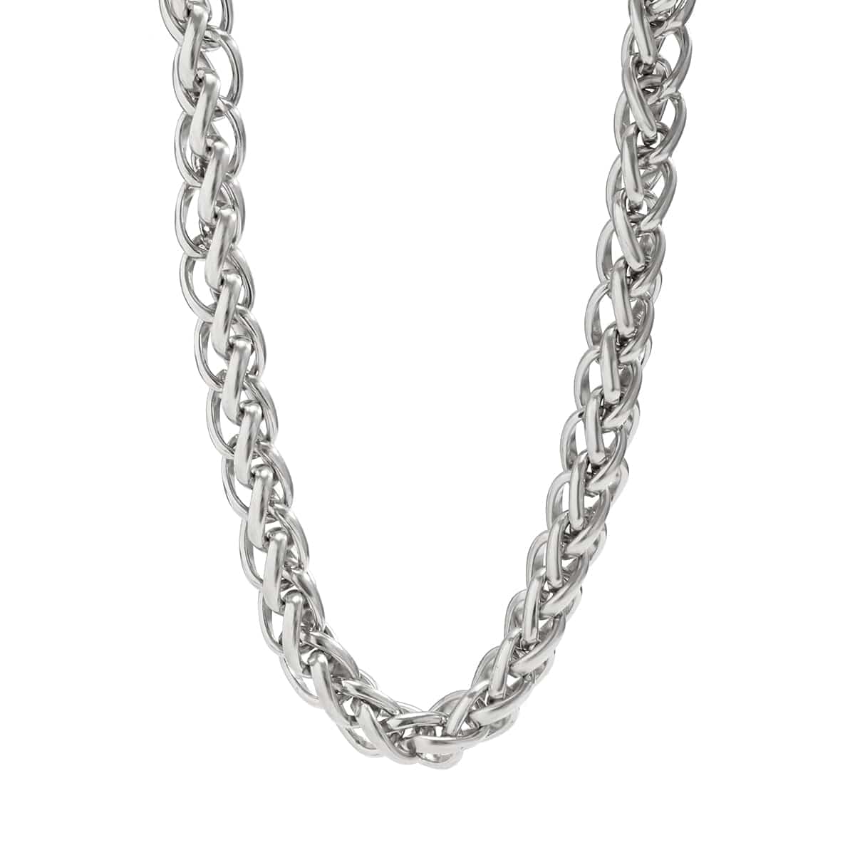 925 sterling silver braided necklace