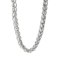 Thumbnail for Chic Gold Silver Plated Chunky Braided Chain Necklace - ArtGalleryZen