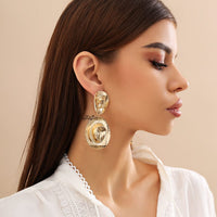 Thumbnail for Chic Gold Silver Plated Cowboy Hat Dangle Earrings - ArtGalleryZen