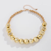 Thumbnail for Chic Gold Silver Plated Dice Shape Beaded Chain Necklace Bracelet