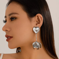 Thumbnail for Chic Gold Silver Plated Flower Petal Dangle Earrings