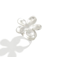 Thumbnail for Chic Gold Silver Plated Flower Shaped Open Ring - ArtGalleryZen